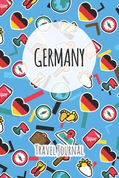Germany Travel Journal: 6x9 Travel planner I Road trip planner I Dot grid journal I Travel notebook I Travel diary I Pocket journal I Gift for Backpacker