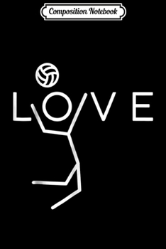 Composition Notebook: Cute Volleyball For n Girls Spike Love  Journal/Notebook Blank Lined Ruled 6x9 100 Pages