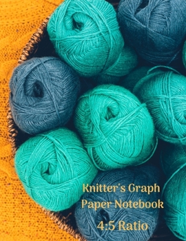 Paperback Knitter's Graph Paper Notebook 4: 5 Ratio: Knitting Graph Paper Journal - 119 pages - Letter Format 8.5"x11" Book