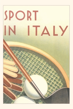 Paperback Vintage Journal Sport in Italy Poster Book