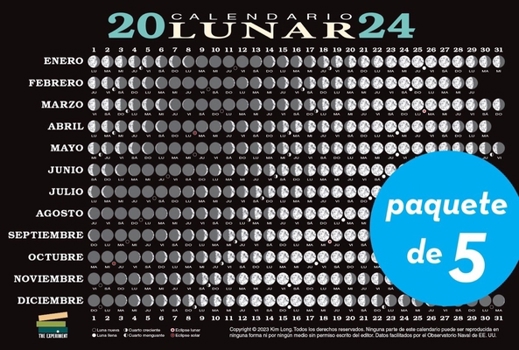 Cards Calendario Lunar 2024: Fases Lunares, Eclipses Y Más [Spanish] Book