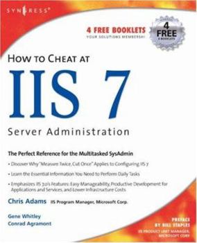 Paperback How to Cheat at IIS 7 Server Administration Book