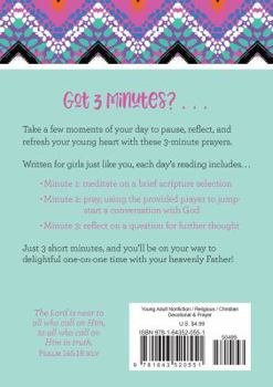 Paperback 3-Minute Prayers for Teen Girls: 180 Inspiring Readings Book