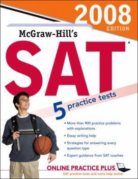 Paperback McGraw-Hill's SAT: 5 Practice Tests [With Smart Cards] Book