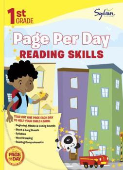 Paperback 1st Grade Page Per Day: Reading Skills Book