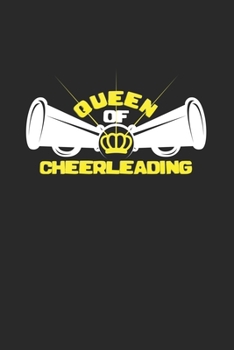 Queen of cheerleading: 6x9 Cheerleading | blank with numbers paper | notebook | notes