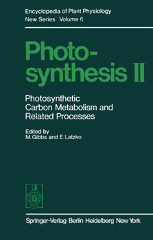 Paperback Photosynthesis II: Photosynthetic Carbon Metabolism and Related Processes Book