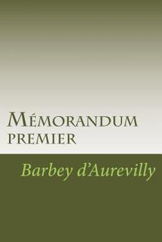 Paperback Mémorandum premier [French] Book