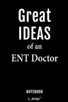 Notebook for ENT Doctors / ENT Doctor: awesome handy Note Book [120 blank lined ruled pages]