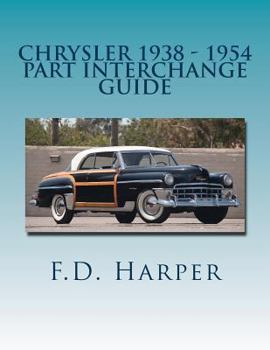 Paperback Chrysler 1938 - 1954 Part Interchange Guide Book