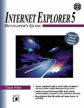 Paperback Internet Explorer 5 Developer's Guide [With *] Book