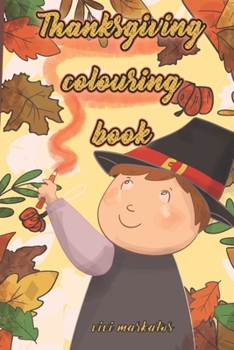 Paperback Thanksgiving colouring book