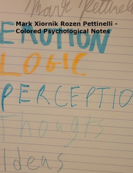 Paperback Mark Xiornik Rozen Pettinelli - Colored Psychological Notes Book