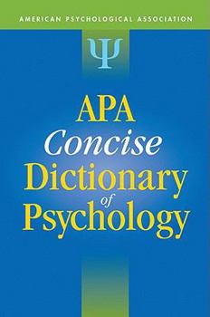 Hardcover APA Concise Dictionary of Psychology Book
