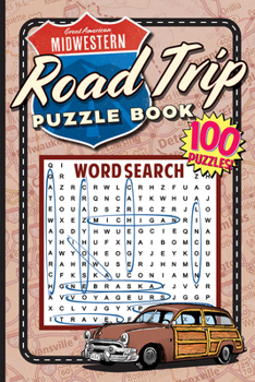 Paperback Great American Midwestern Road Trip Puzzle Book