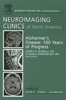 Hardcover Alzheimer's Disease, an Issue of Neuroimaging Clinics: Volume 15-4 Book