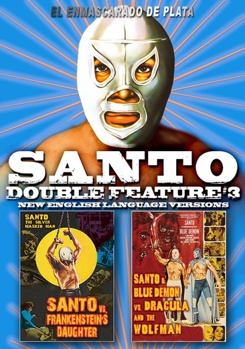 DVD Santo Double Feature #3: Santo Vs Frankenstein's Daughter/Santo & Blue Demon Vs Dracula & The Wolfman Book