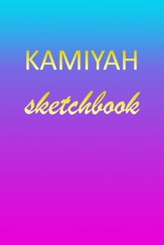 Kamiyah: Sketchbook | Blank Imaginative Sketch Book Paper | Pink Blue Gold Custom Letter K Personalized Cover | Teach & Practice Drawing for ... Doodle Pad | Create, Imagine & Learn to Draw