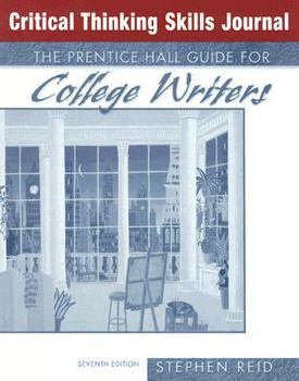 Paperback The Prentice Hall Guide for College Writers: Critical Thinking Skills Journal Book
