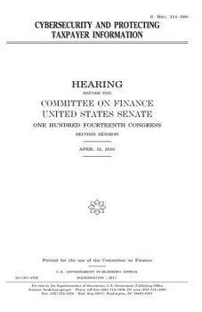 Paperback Cybersecurity and protecting taxpayer information Book