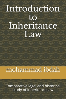 Paperback Introduction to Inheritance Law: Comparative legal and historical study of inheritance law Book