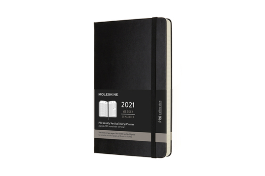 Calendar Moleskine 2021 Professional Weekly Vertical Planner, 12m, Large, Black, Hard Cover (5 X 8.25) Book