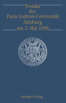 Paperback Festakt Der Paris Lodron-Universität Salzburg Am 2. Mai 1990 [German] Book