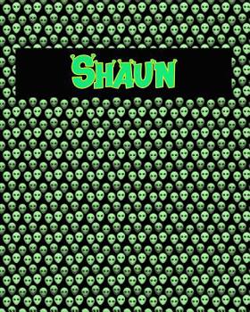 Paperback 120 Page Handwriting Practice Book with Green Alien Cover Shaun: Primary Grades Handwriting Book