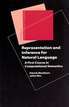 Paperback Representation and Inference for Natural Language: A First Course in Computational Semantics Book