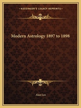 Paperback Modern Astrology 1897 to 1898 Book