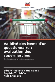 Paperback Validité des items d'un questionnaire: évaluation des supermarchés [French] Book