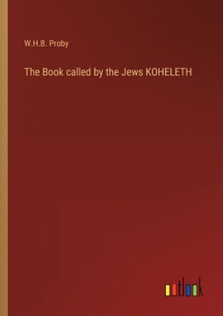 Paperback The Book called by the Jews KOHELETH Book