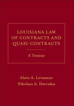 Paperback Louisiana Law of Contracts and Quasi-Contracts, A Treatise Book