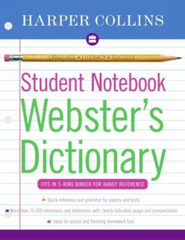 Paperback Harpercollins Student Notebook Webster's Dictionary (Collins Language) Book