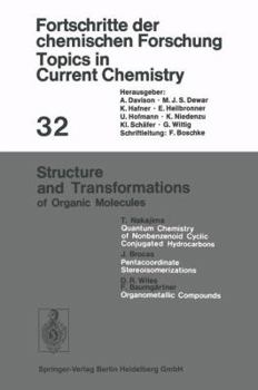 Paperback Structure and Transformations of Organic Molecules Book