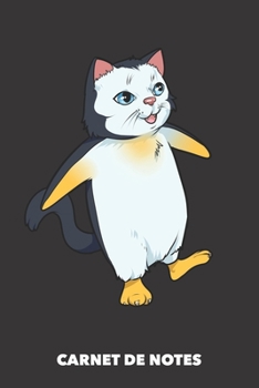 Paperback Carnet de Notes: Pingouin Chat A5 lign? - 120 pages pour propri?taires de chats [French] Book