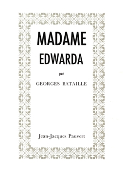 Paperback Madame Edwarda [French] Book