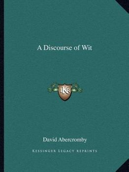 Paperback A Discourse of Wit Book