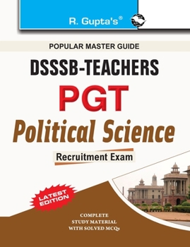 Paperback Dsssb: Teachers PGT Political Science Exam Guide Book