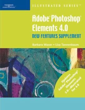 Paperback Adobe Photoshop Elements 4.0 New Features Supplement - Illustrated Book