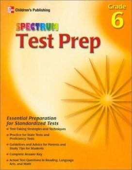 Paperback Spectrum Test Prep, Grade 6 Book
