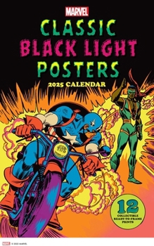 Calendar Marvel Classic Black Light 2025 Poster Calendar Book