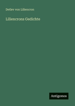 Paperback Liliencrons Gedichte [German] Book