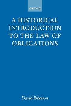Paperback A Historical Introduction to the Law of Obligations Book