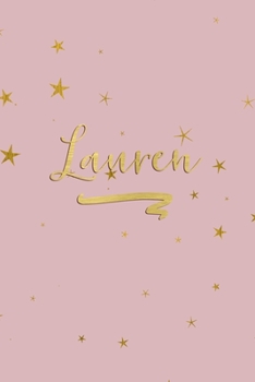 Lauren: Personalized Journal to Write In | Rose Gold Line Journal