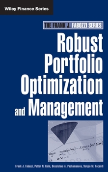 Hardcover Robust Portfolio Optimization and Management Book