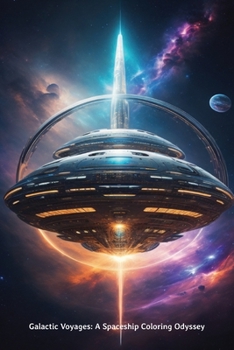 Paperback Galactic Voyages: A Spaceship Coloring Odyssey Book