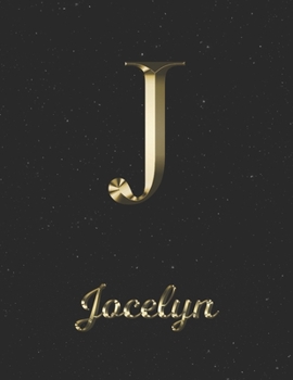 Paperback Jocelyn: 1 Year Daily Planner (12 Months) - Yellow Gold Effect Letter J Initial First Name - 2020 - 2021 - 365 Pages for Planni Book