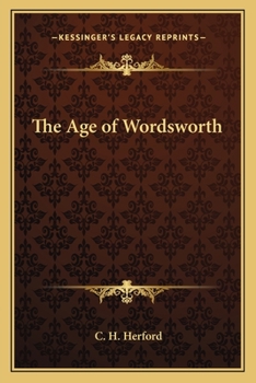 Paperback The Age of Wordsworth Book