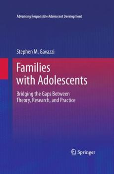 Hardcover Families with Adolescents: Bridging the Gaps Between Theory, Research, and Practice Book